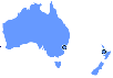 Map Australia-New Zealand