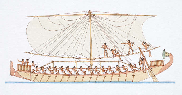 ancient Egyptian boat